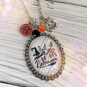 Just A Girl Who Loves Halloween Pendant(Custom)